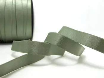 CLEARANCE-ul|6 yarzi 1/2 Inch de Măsline Verde Strălucitor Model Decorativ Lenjerie Elastic|Bentiță Elastică|Skinny Porțiune Îngustă de Dantelă|